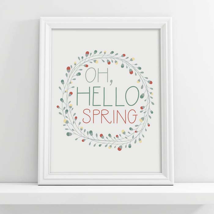 Цифровая загрузка «Oh Hello Spring» #Easter #sign #decorhomeideas