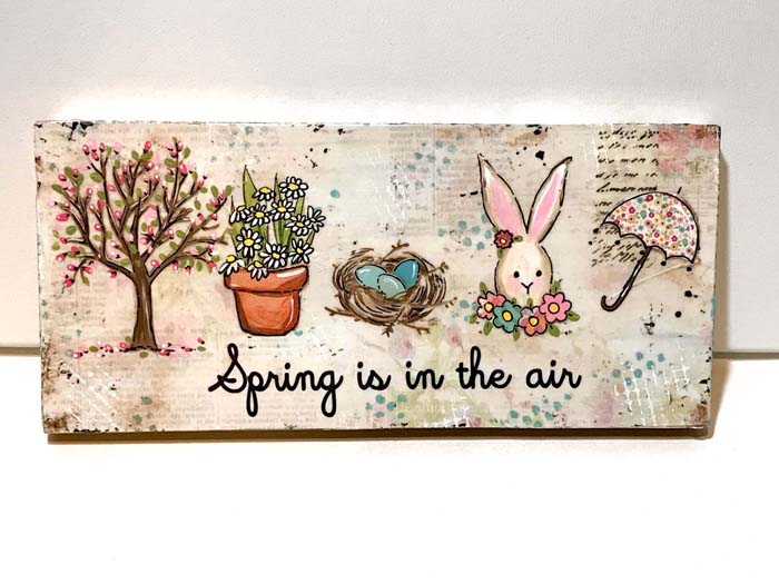 Смешанная техника Farmhouse Spring Decor Sign #Easter #sign #decorhomeideas