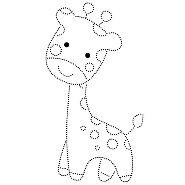 Рисунок Жирафа Струнного Искусства