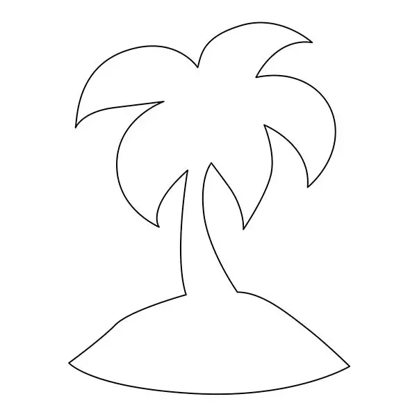 Образец искусства струны пальмы