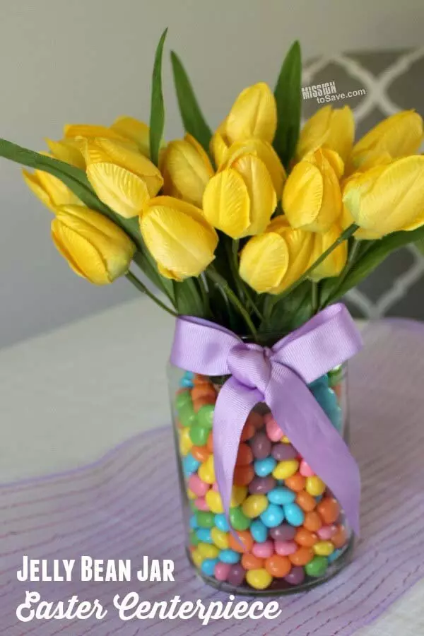 Баночка с мармеладом DIY Пасхальное украшение #springdecor #dollarstore #decorhomeideas