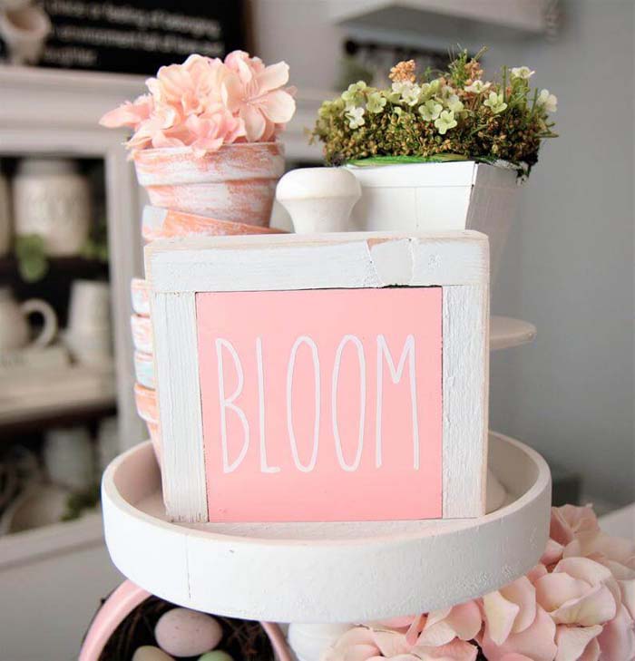 Лучшие весенние вывески в цвету #Easter #sign #decorhomeideas