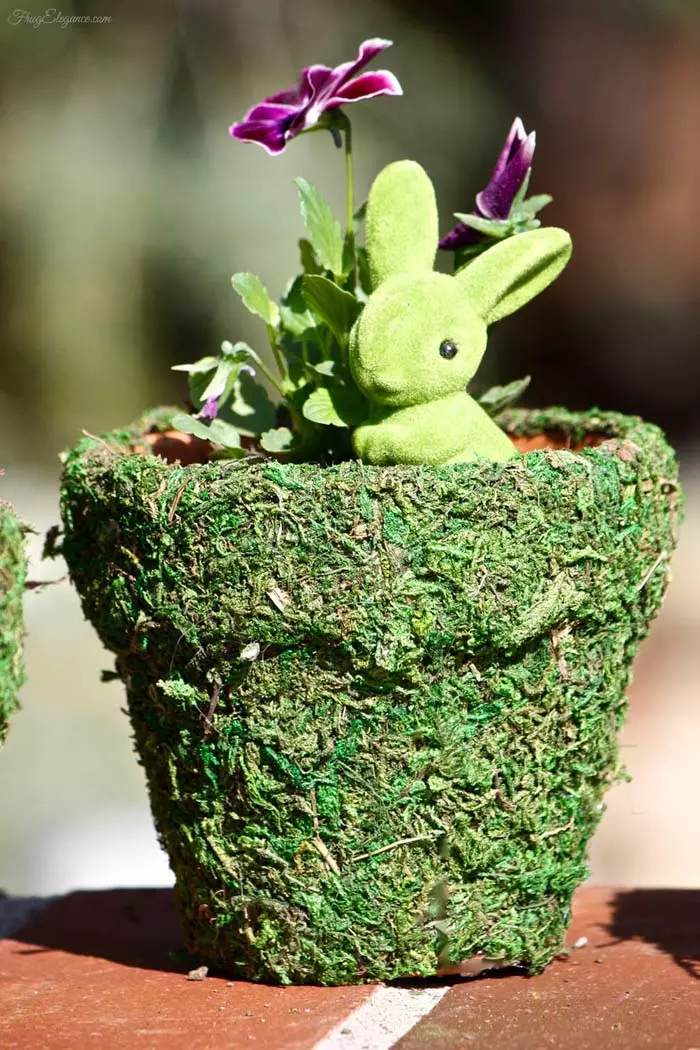Добавьте зелени с дополнительным мхом #spring #planter #decorhomeideas