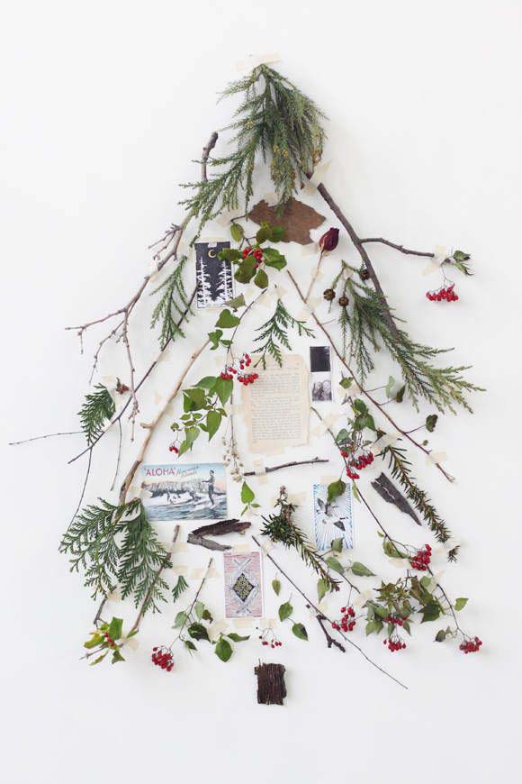 Коллаж Новогодняя елка # Рождество # Рождественская елка # нетрадиционные #decorhomeideas