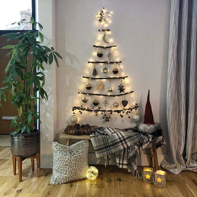 Разрушенная новогодняя елка # Рождество # Рождественская елка # нетрадиционные #decorhomeideas