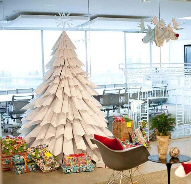 No-Needle # Рождество # Рождественская елка # нетрадиционные #decorhomeideas
