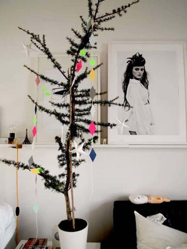 Thin Geo # Рождество # Рождественская елка # нетрадиционные #decorhomeideas