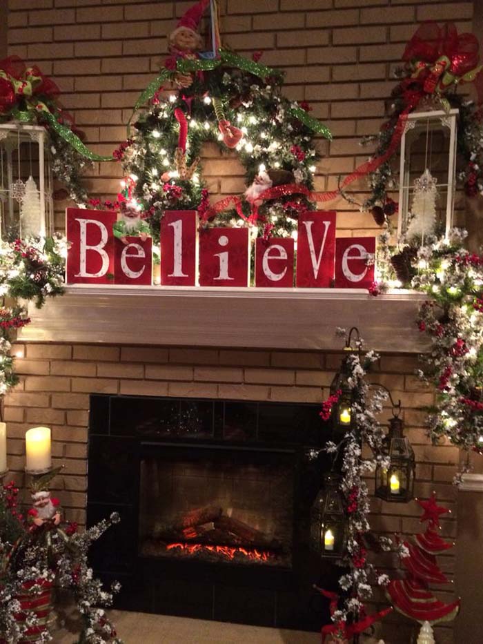 Я верю в Деда Мороза # Рождество # интерьер # украшения #decorhomeideas