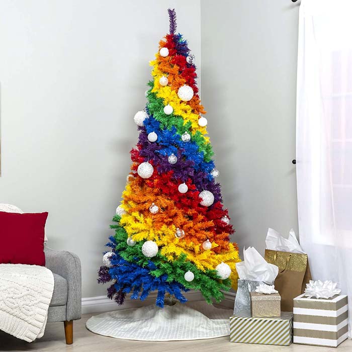 Радужное дерево # Рождество # Рождественское дерево # Искусственное дерево #decorhomeideas