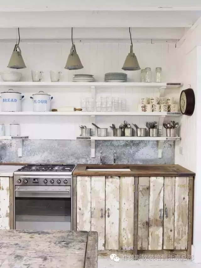 Scandinavian Sea Cottage Kitchen #rustic #kitchencabinet #decorhomeideas