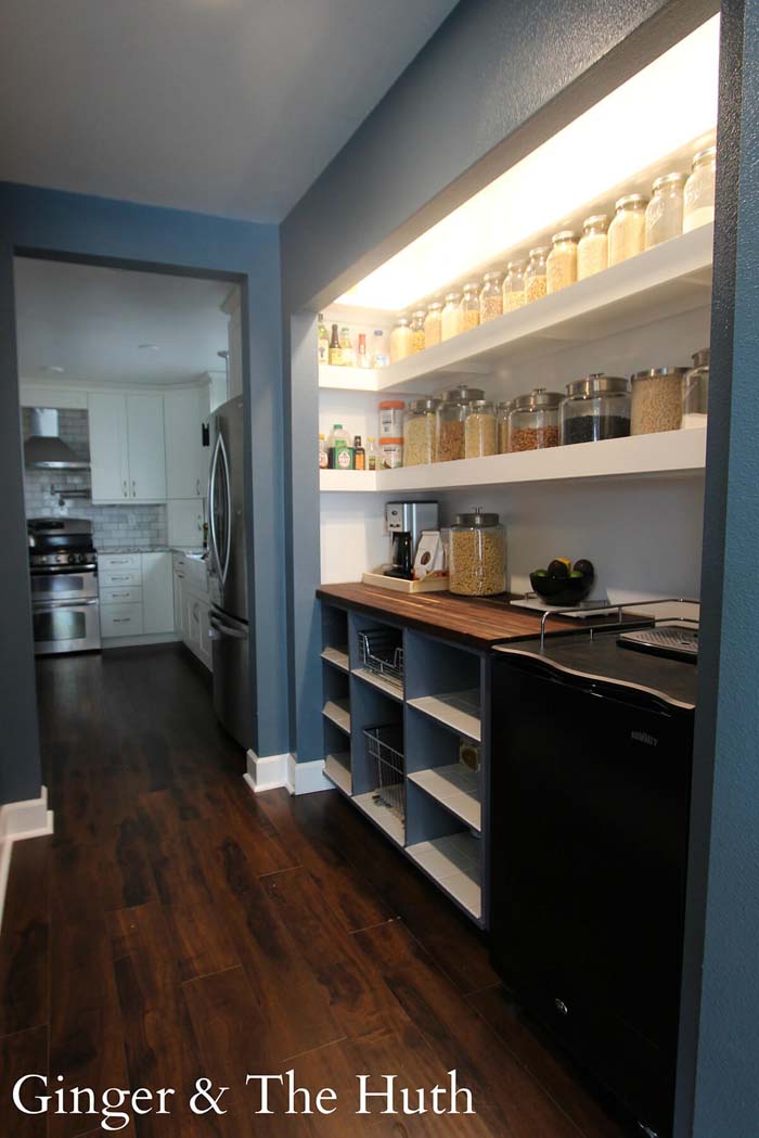 Дизайн открытой кладовой для шеф-повара #pantry #shelves #decorhomeideas