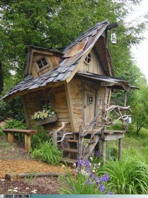 Волшебный сказочный домик # задний двор #decorhomeideas