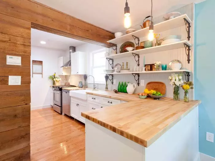 Идеи дизайна и декора кухни Woodsy Cottage #cottage #kitchen #decorhomeideas