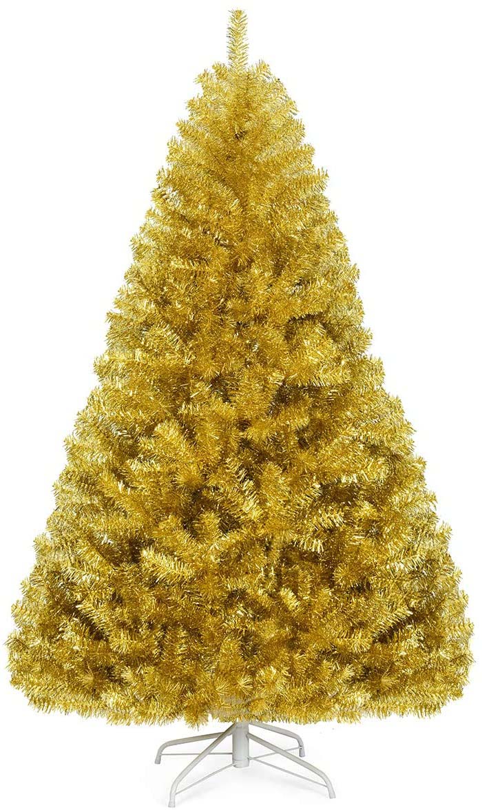 Золотая рождественская елка 6FT #Christmas #Christmastree #artificialtree #decorhomeideas