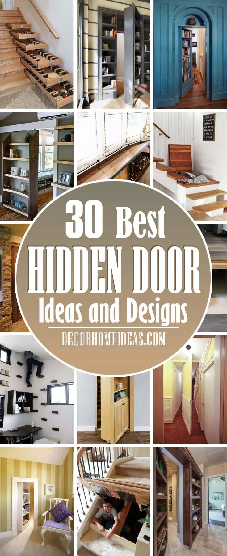 Лучшие умные идеи для скрытых дверей.  Откройте для себя немного веселья и загадок с помощью 50 лучших идей для скрытых дверей.  Исследуйте входы в секретные комнаты с навесными книжными шкафами к стенам и за их пределами.  #decorhomeideas