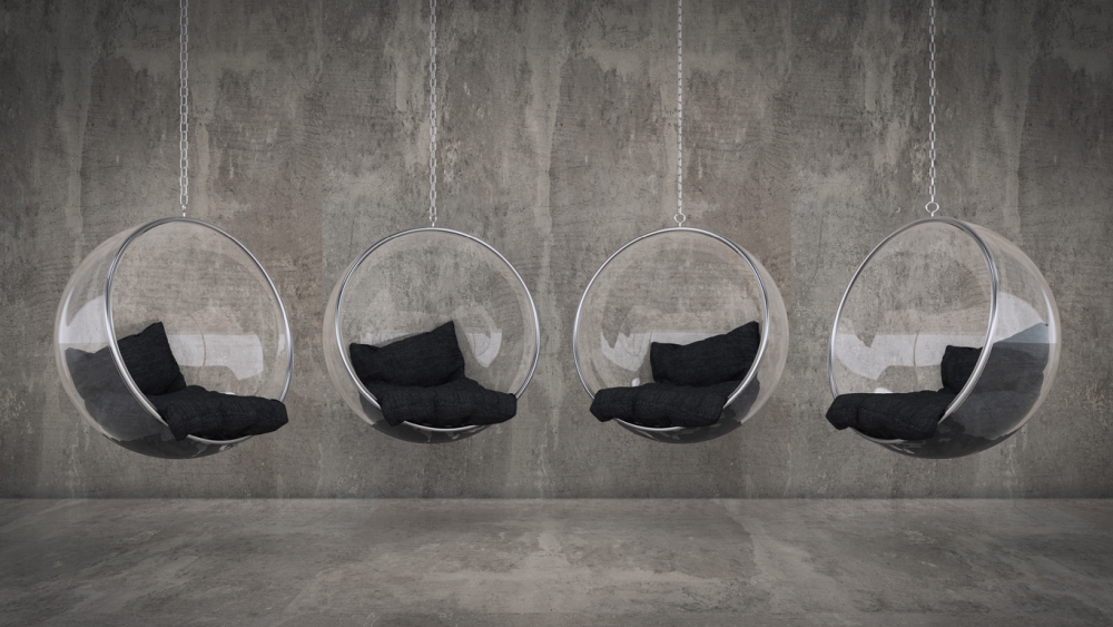 Пузырьковые подвесные стулья